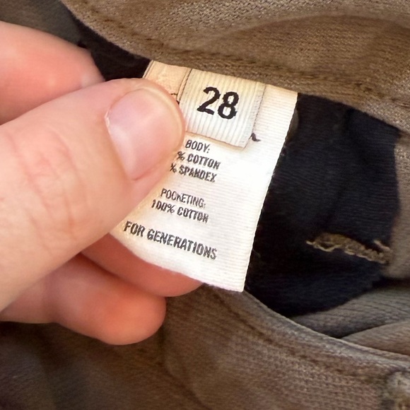 Rowan Merilee 5 Pocket Canvas Pant in Brown size 28 - Picture 9 of 10